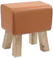 vidaXL Bank 40 x 30 x 45 cm Echtes Leder Braun