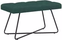 vidaXL Bank mit Knopfheftung Dunkelgr&uuml;n 80 x 40 x 46 cm Stoff