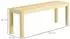 HomCom Sitzbank 2-Sitzer Kiefernholz, Landhausstil, 120cm