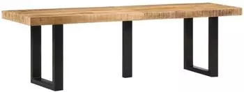 vidaXL Bank 160cm, Mangoholz und Stahl (4006413)