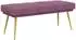vidaXL Doppellagige Sitzbank lila 120x45x46cm Samt