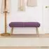 vidaXL Doppellagige Sitzbank lila 120x45x46cm Samt