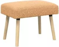 vidaXL Bank Uni Beige 60 x 40 x 45 cm Boucl&eacute;