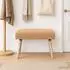 vidaXL Sitzbank Bouclé, beige, 60x40x45cm (42038404)