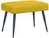 vidaXL Sitzbank mit Knopfheftung, gelb, Samt, 60x40x45cm (42038508)