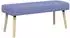 vidaXL Kanalgepolsterte Bank, Stoff, jeans blau, 110x40x46cm (42038500)