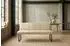 Kawola ELEEN Esszimmerbank Leder pigmentiert, beige, 143cm (KA436400L6)