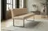Kawola ELEEN Esszimmerbank Leder pigmentiert, beige, 143cm (KA436400L6)