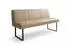 Kawola ELEEN Esszimmerbank Leder pigmentiert, beige, 143cm (KA436400L6)