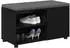 vidaXL Flurbank mit Kissen und Regal, schwarze Eiche, 80x38x46cm (891505)
