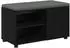 vidaXL Flurbank mit Kissen und Regal, schwarze Eiche, 80x38x46cm (891505)