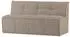 vtwonen Cluster Sitzbank Bouclé-Stoff, khaki, 164cm, mit Rückenlehne