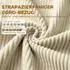 HomCom Truhenbank Cord-Optik mit Armlehnen, 150x45x51cm, beige (800001727734)