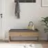 vidaXL Flurbank Artisan-Eiche 103x38x40cm