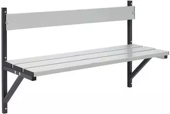 Sypro Wolf Wandbank f&uuml;r Nassr&auml;ume, Aluminium/Edelstahl, 1015mm, anthrazit (131486)