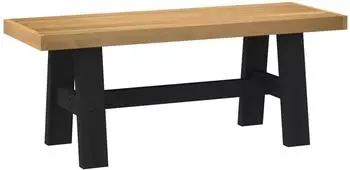 vidaXL NOAIN Esstischbank 120x41x45cm, massives Kiefernholz, natur