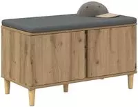 vidaXL Flurbank Artisan-Eiche 80 x 38 x 46 cm