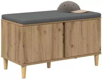 vidaXL Flurbank Artisan-Eiche 80x38x46cm