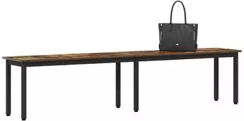 vidaXL Bank Holzwerkstoff rauchfarben 200x35x45cm
