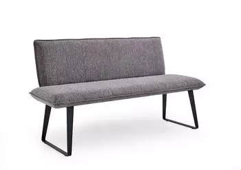 Niehoff Solo Design-Bank Webstoff, grau