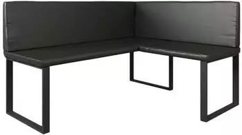 VICCO Ravon Eckbank schwarz 120x150cm (58490)