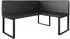 VICCO Ravon Eckbank schwarz 120x150cm (58490)