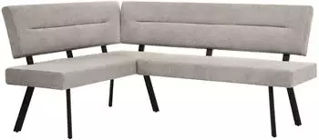 Beautysofa Zerra Eckbank L-Form, Curio-Stoff, beige, 192x153cm (800001886299)