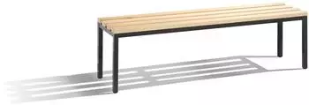 C+P Umkleidebank Basic, Holz, 150cm, buche/anthrazit (8051-000)