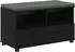 vidaXL Flurbank schwarz, Eichen-Optik, 80x38x46cm