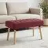 vidaXL Kanalgepolsterte Bank weinrot 80x40x46cm Stoff