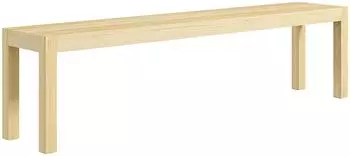 HomCom Sitzbank 3-Sitzer Kiefernholz Landhaus-Stil 175cm (175x45x33cm)