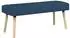 vidaXL Kanalgepolsterte Sitzbank blau, Stoff, 110x40x46cm (42038495)