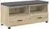 vidaXL Flurbank mit Kissen und Stauraum Sonoma-Eiche 100x38x46cm