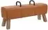 vidaXL Sitzbank Echtleder braun 110x30x45cm