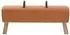 vidaXL Sitzbank Echtleder braun 110x30x45cm