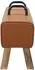 vidaXL Sitzbank Echtleder braun 110x30x45cm