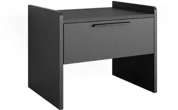 VICCO Roman Esszimmerbank schwarz, 1 Schublade, 53,5x43x41,1cm (56286)