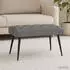 vidaXL Sitzbank mit Knopfheftung, Samt, dunkelgrau, 80x40x46cm (42038558)