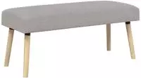 vidaXL Bank Uni Hellgrau 110 x 40 x 46 cm Boucl&eacute;