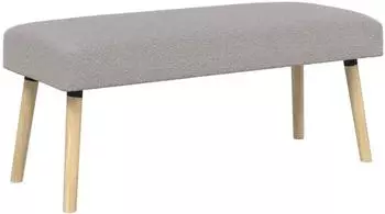 vidaXL Sitzbank hellgrau, Boucl&eacute;, 110x40x46cm (42038411)