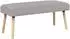 vidaXL Sitzbank hellgrau, Bouclé, 110x40x46cm (42038411)
