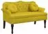 vidaXL Sitzbank mit Kissen, Samt, gelb, 120,5x65x75cm (372146)