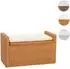 MCW Sitzbank Genua Rattan mit Stauraum, honigfarben, 88cm