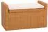 MCW Sitzbank Genua Rattan mit Stauraum, honigfarben, 88cm