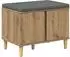 vidaXL Flurbank Artisan-Eiche 60x38x46cm