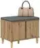 vidaXL Flurbank Artisan-Eiche 60x38x46cm