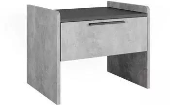 VICCO Roman Esszimmerbank Beton mit Schublade (56284)