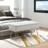 HomCom Sitzbank mit Stauraum, Leinenoptik, creme (100x40x49cm)