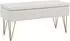 HomCom Sitzbank mit Stauraum, Leinenoptik, creme (100x40x49cm)