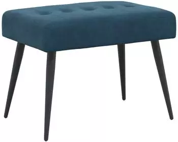vidaXL Sitzbank mit Knopfheftung, blau, Samt, 60x40x45cm (42038510)